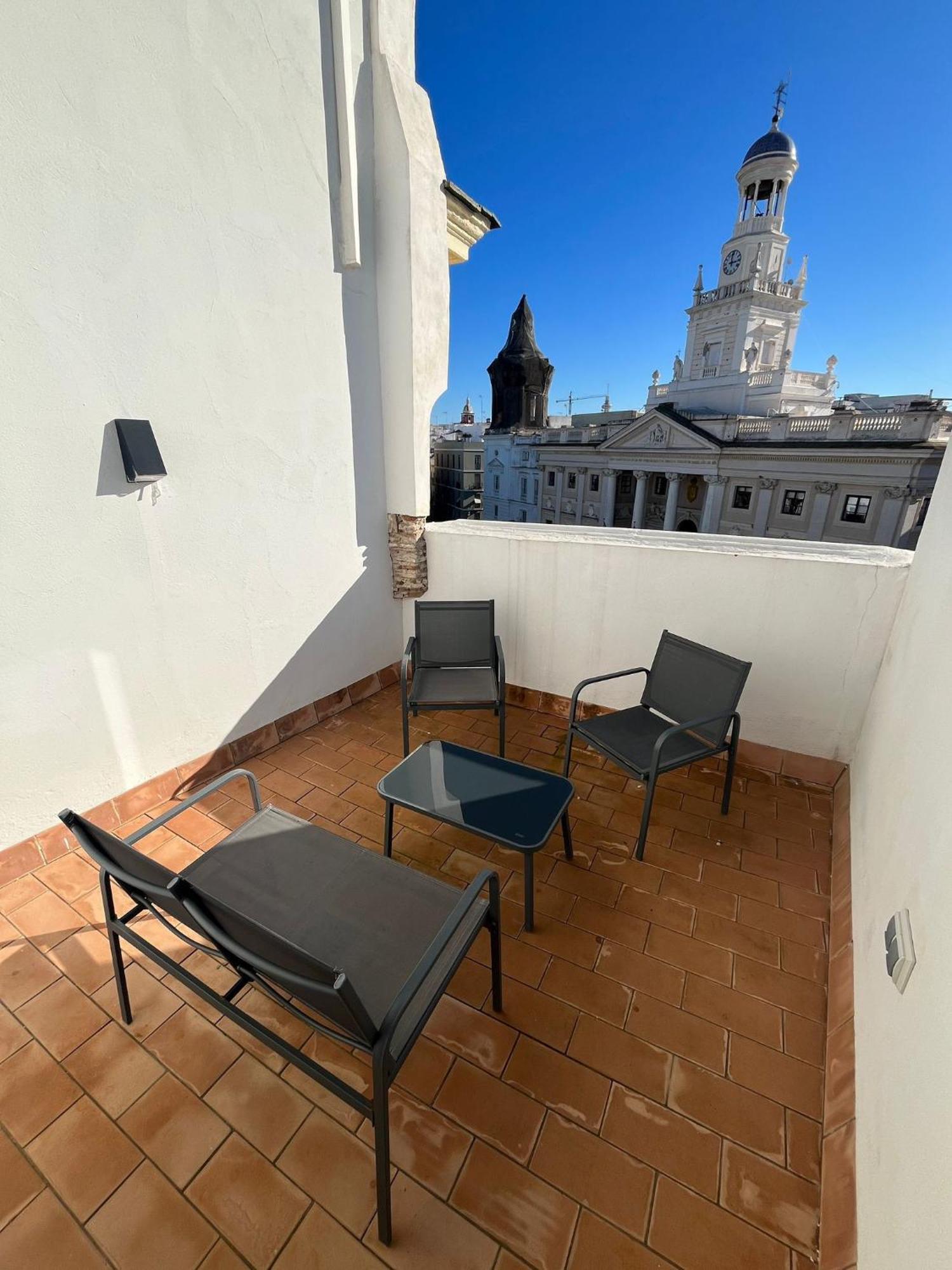 Apartament Penthouse La Plaza En Cadiz Centro Grupo Ac Gestion Zewnętrze zdjęcie
